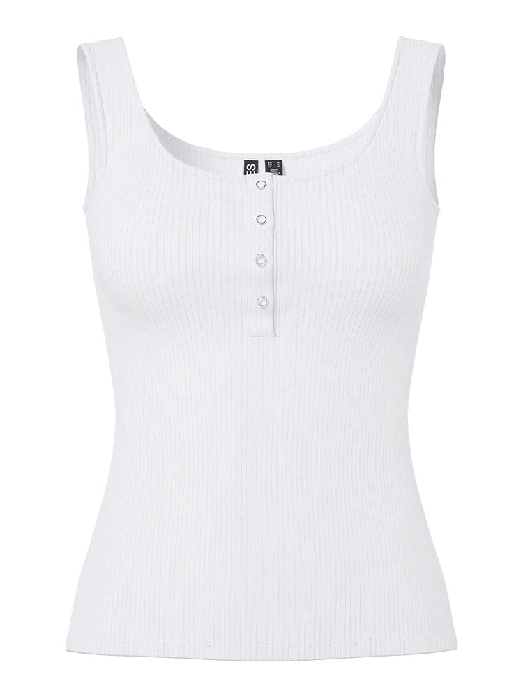 Pckitte Tank Top-Bright White