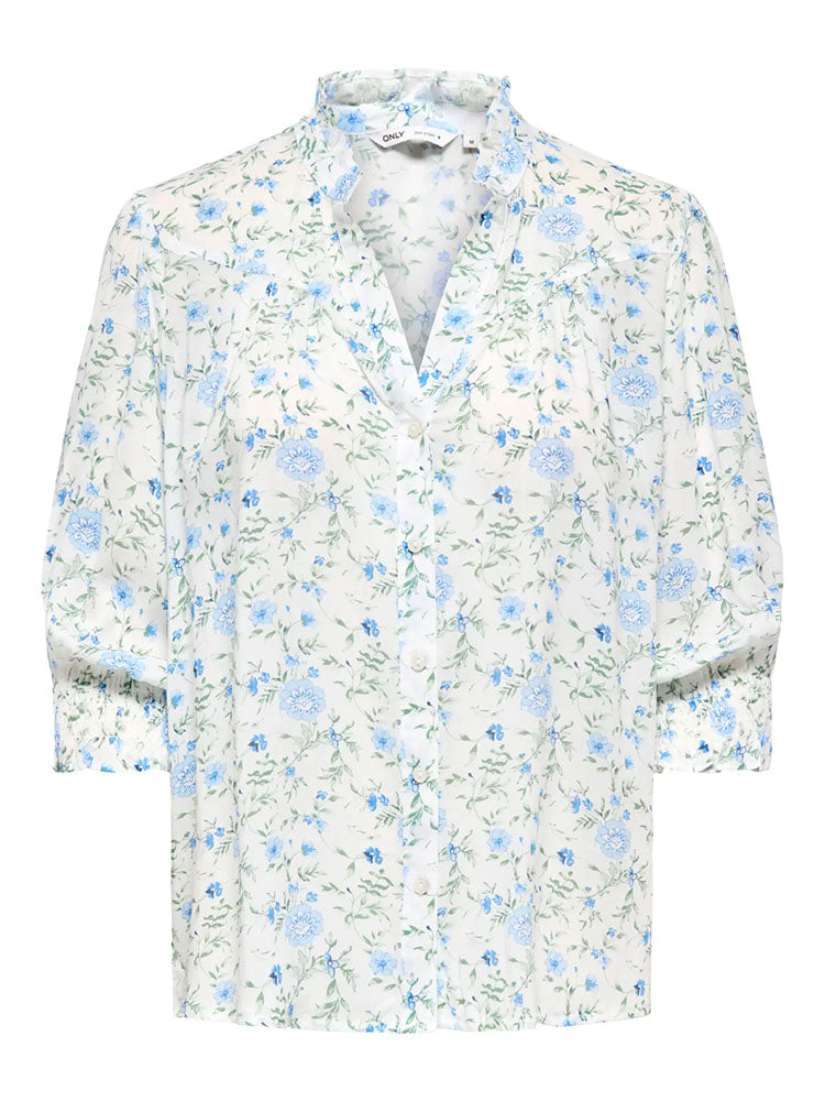 Onlraya Shirt-Blue/Green Floral