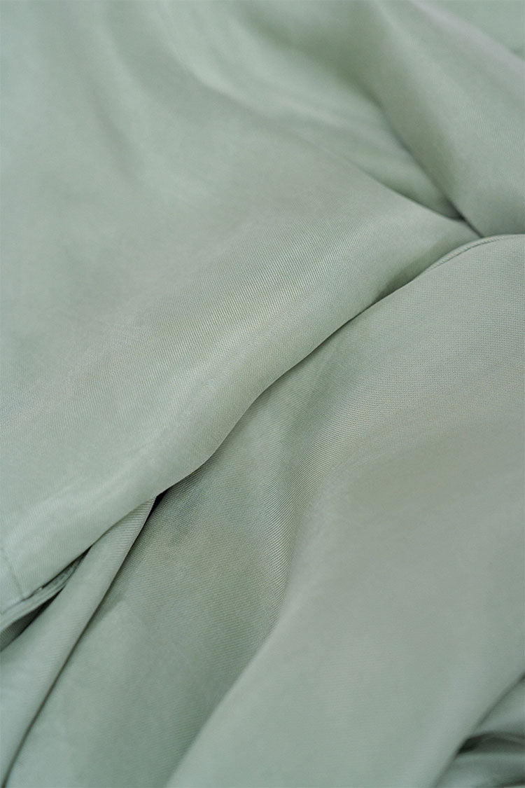 Wrap Blouse-Pale Mint