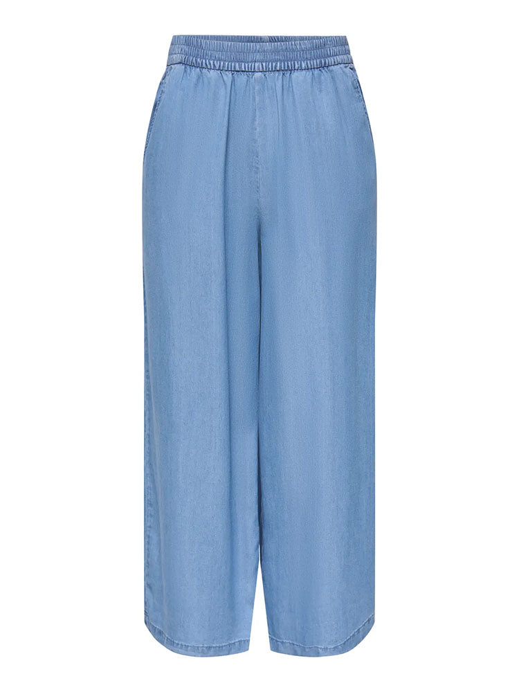 Onlcharis Life Culette Trousers-Medium Blue Denim