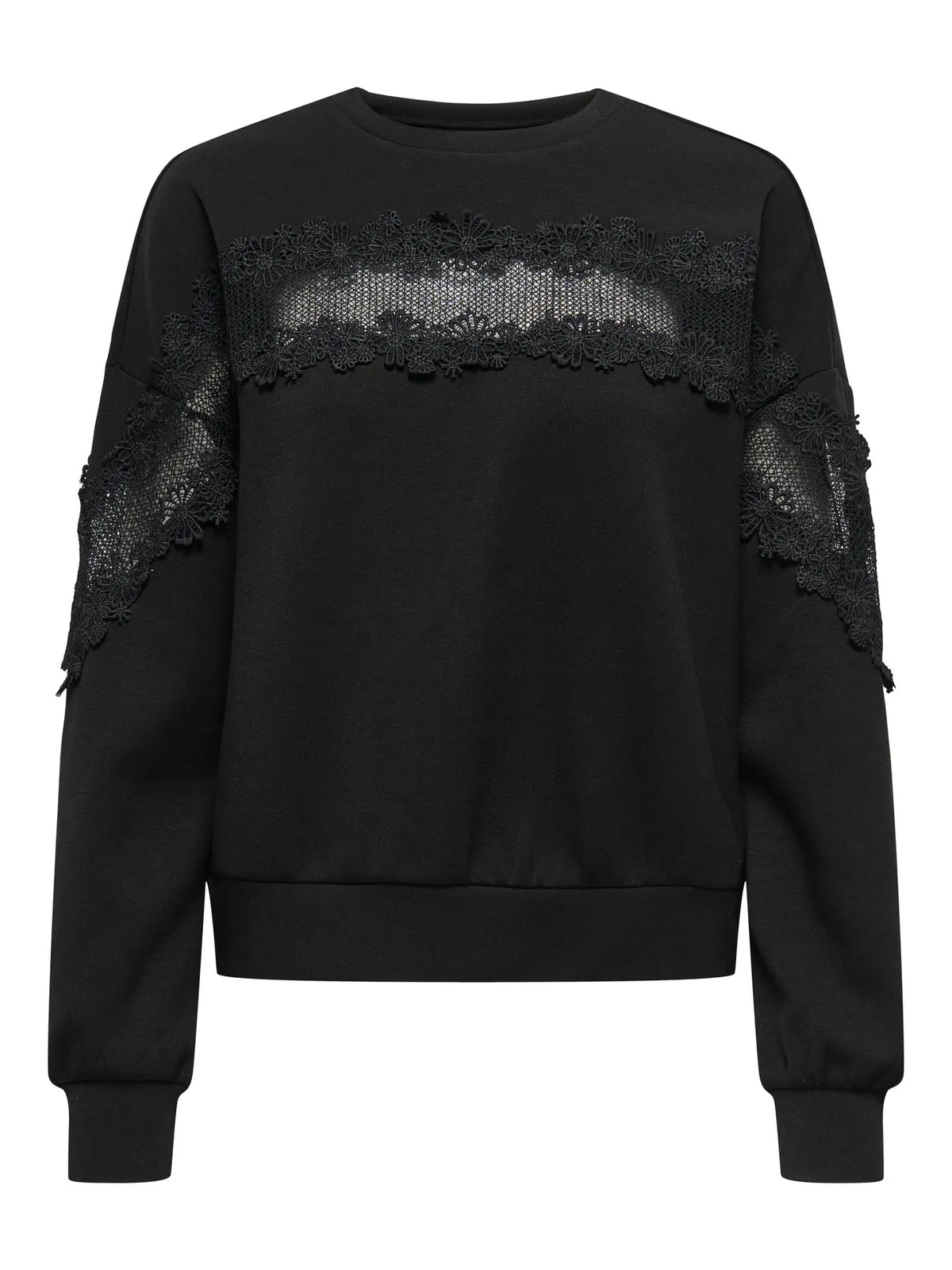 Onllemo lace top-black