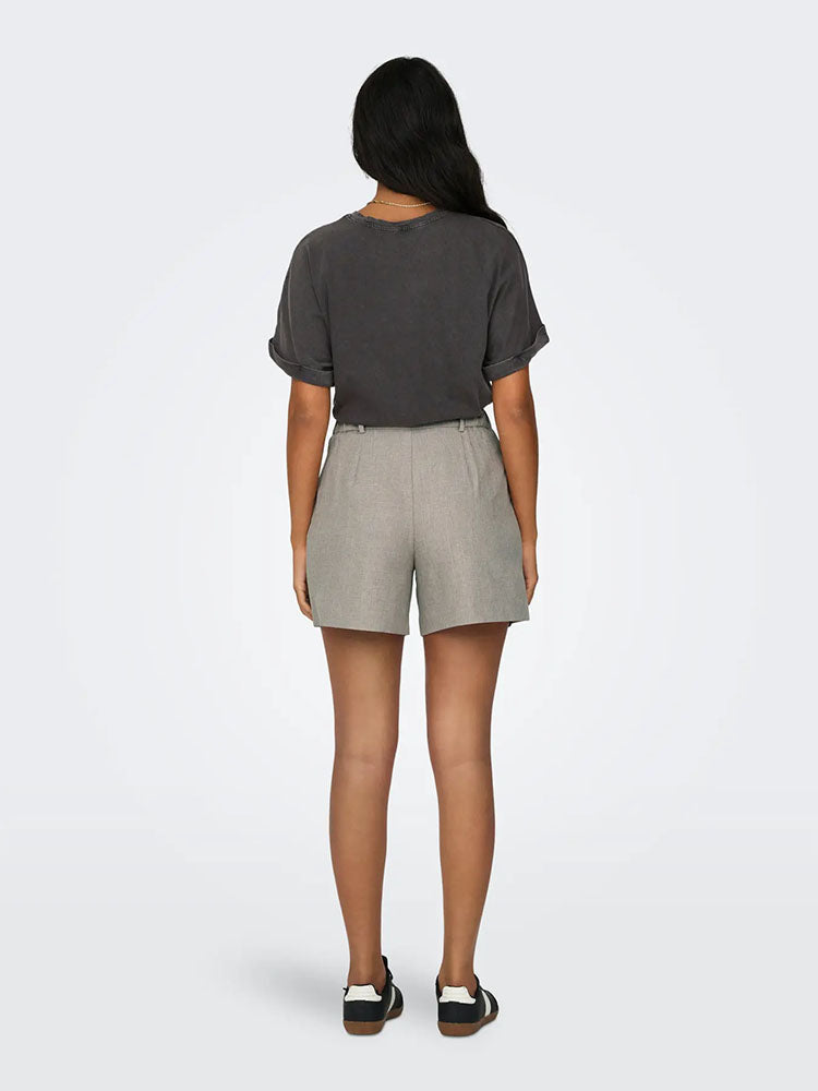 Onllinda High Waist Shorts-Beige