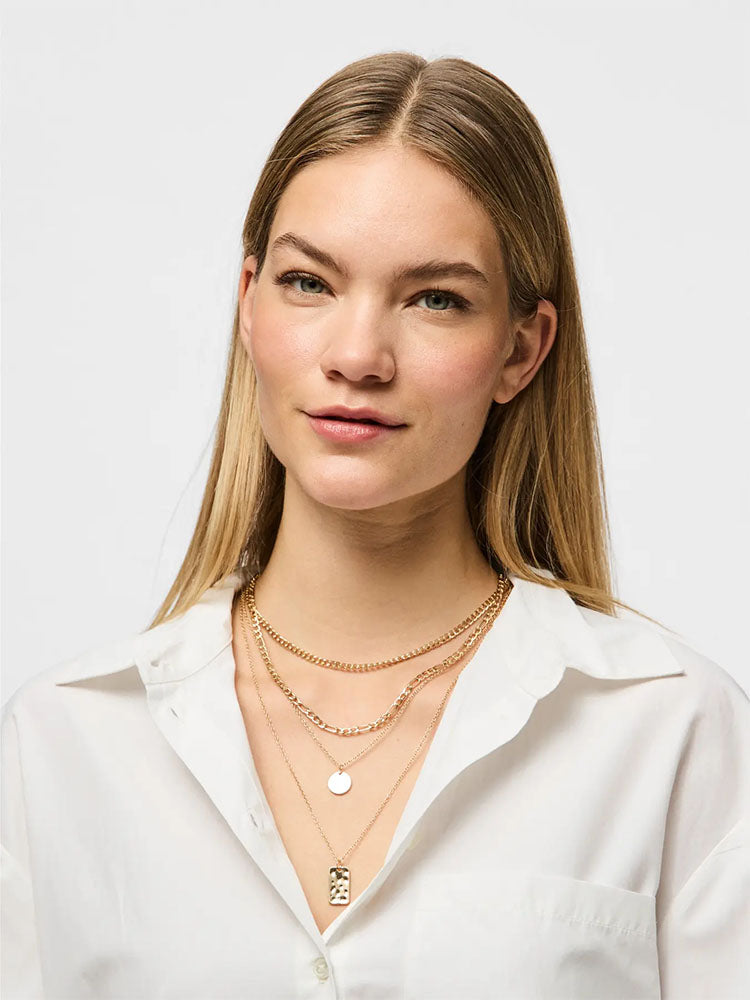 Pcokia Combi Necklace-Gold