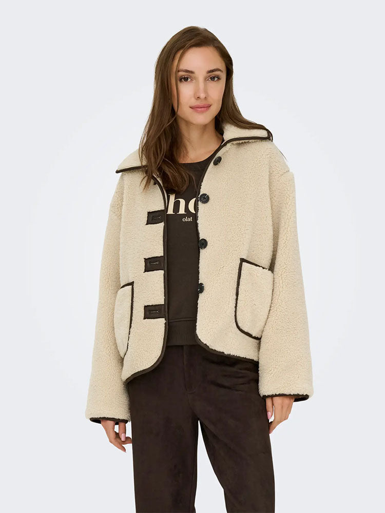 Jdynoella Teddy Jacket-Cream