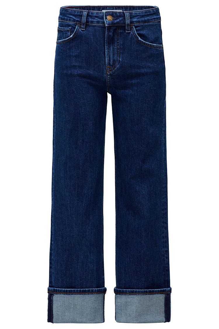 Salsa True Straight Jeans-Dark Blue Denim