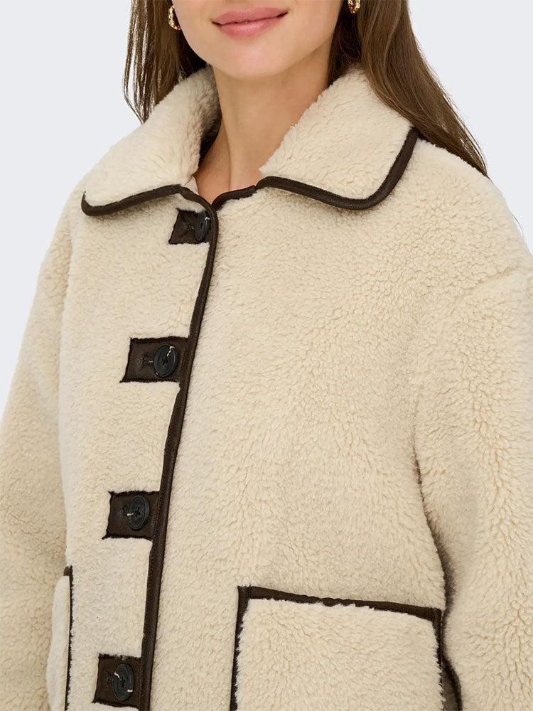 Jdynoella Teddy Jacket-Cream