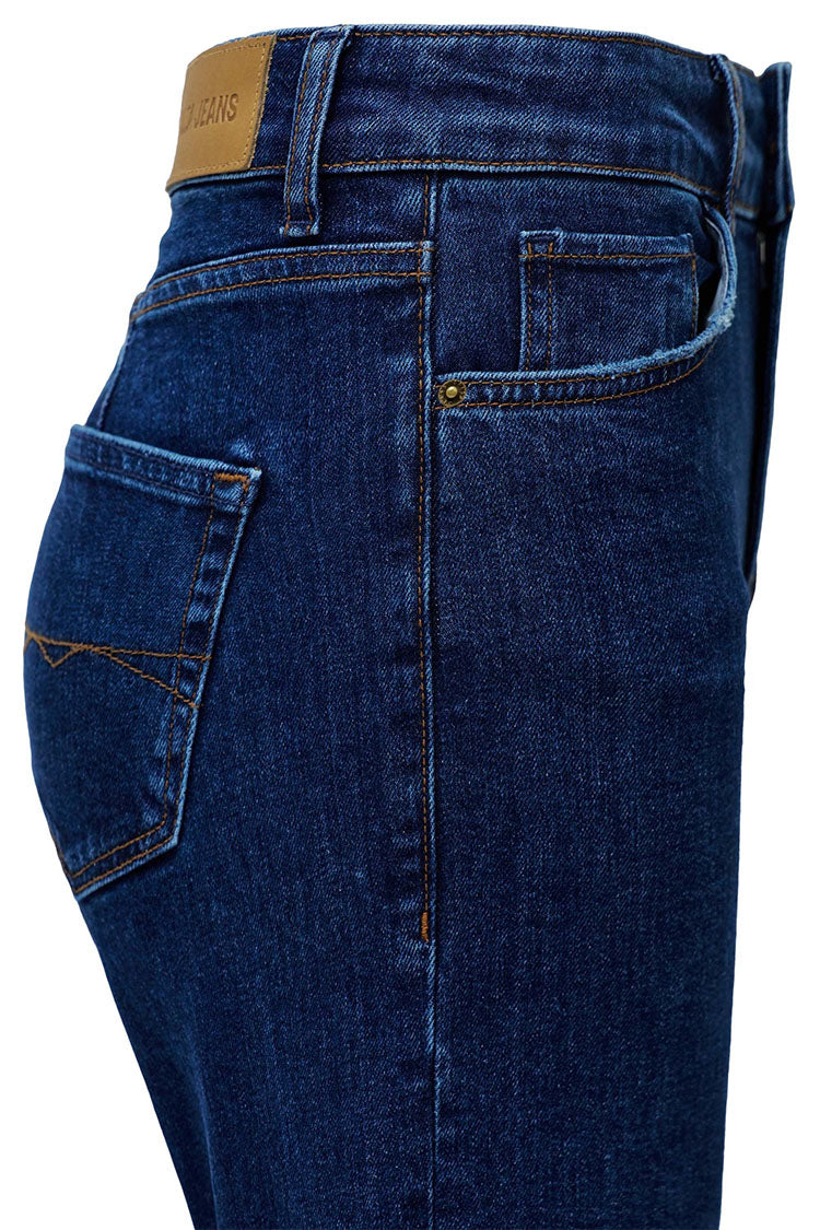 Salsa True Straight Jeans-Dark Blue Denim