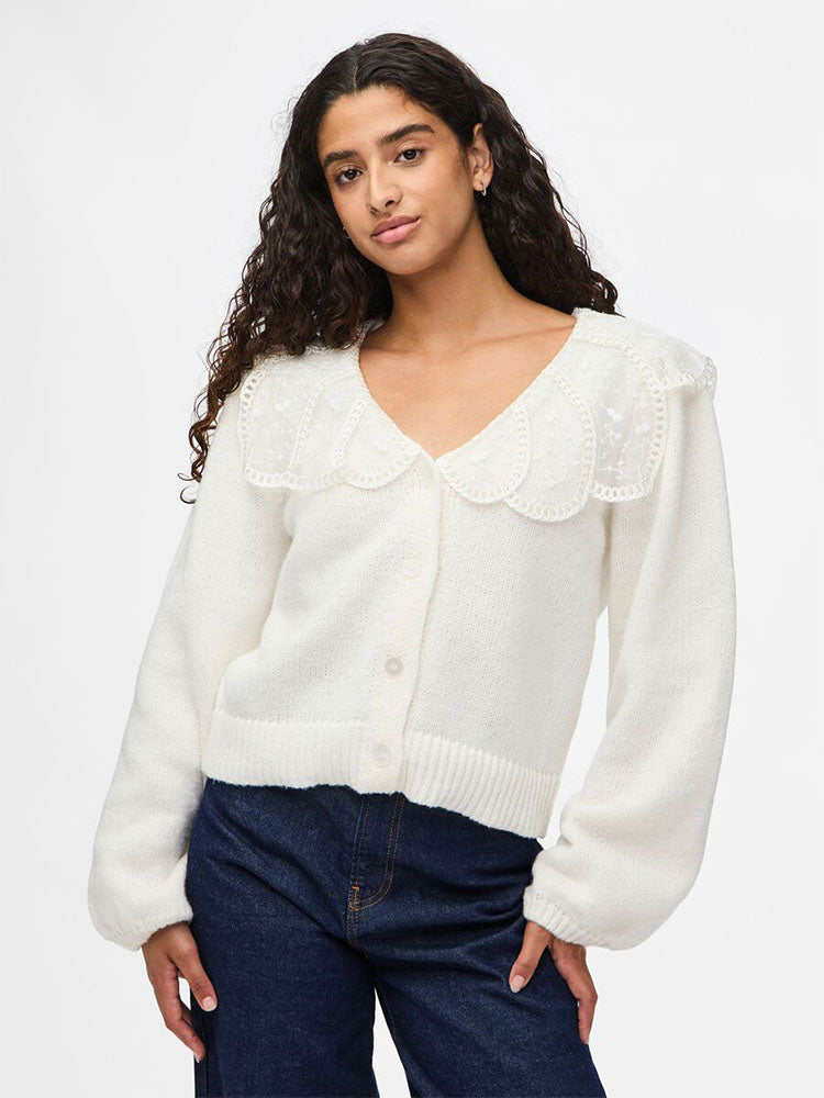 Pcabby Knit Cardigan-Cream
