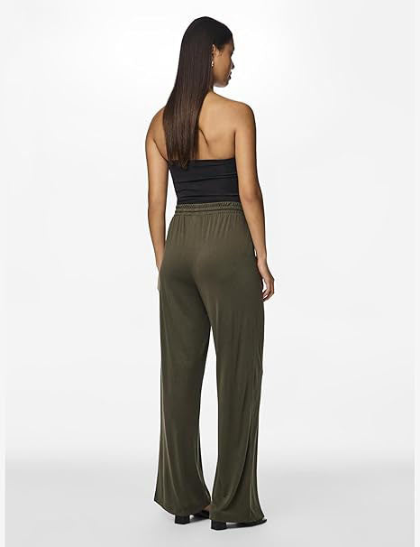 Pcanora High Waist Trousers-Dusty Olive