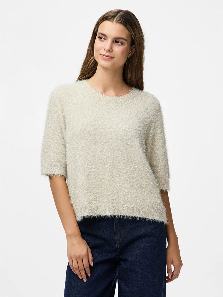 Pcmie Gold Knit Top