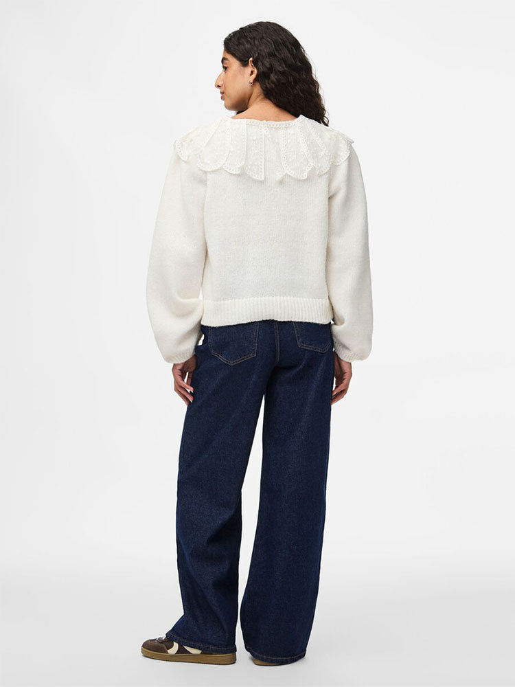 Pcabby Knit Cardigan-Cream