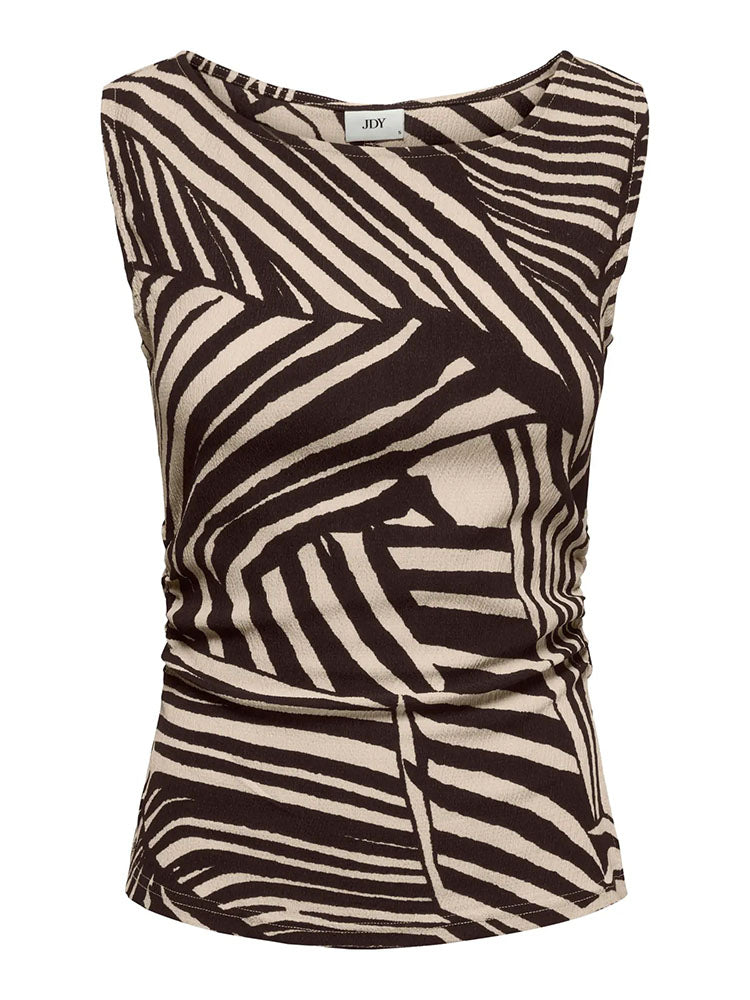 Jdydebbie Top-Chocolate/Beige Print