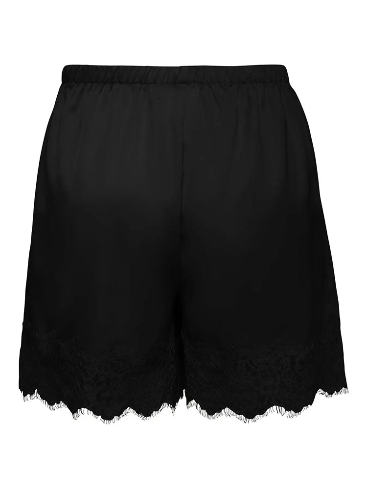 Jdyalana Mid Waist Lace Shorts-Black