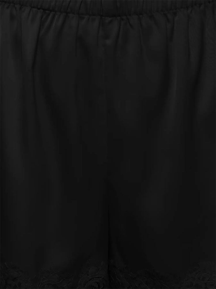 Jdyalana Mid Waist Lace Shorts-Black