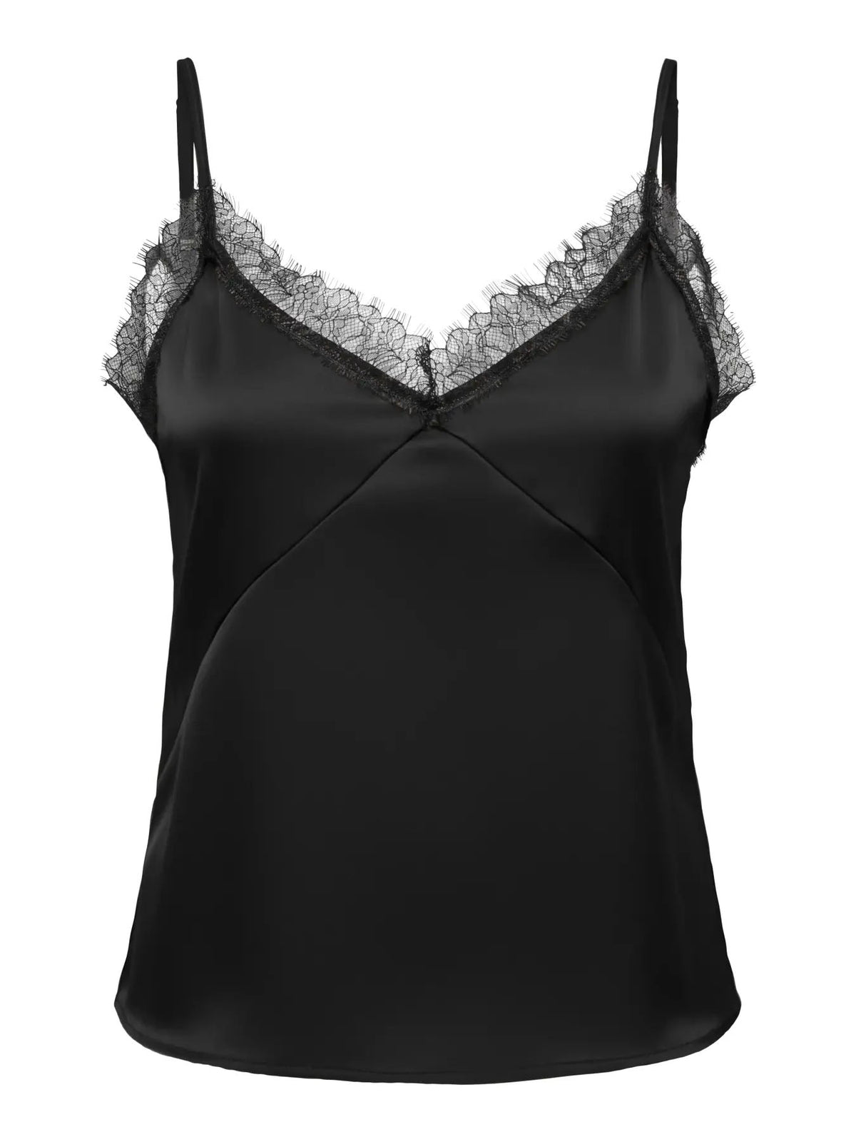 Onlmenus Strap Lace Top-Black