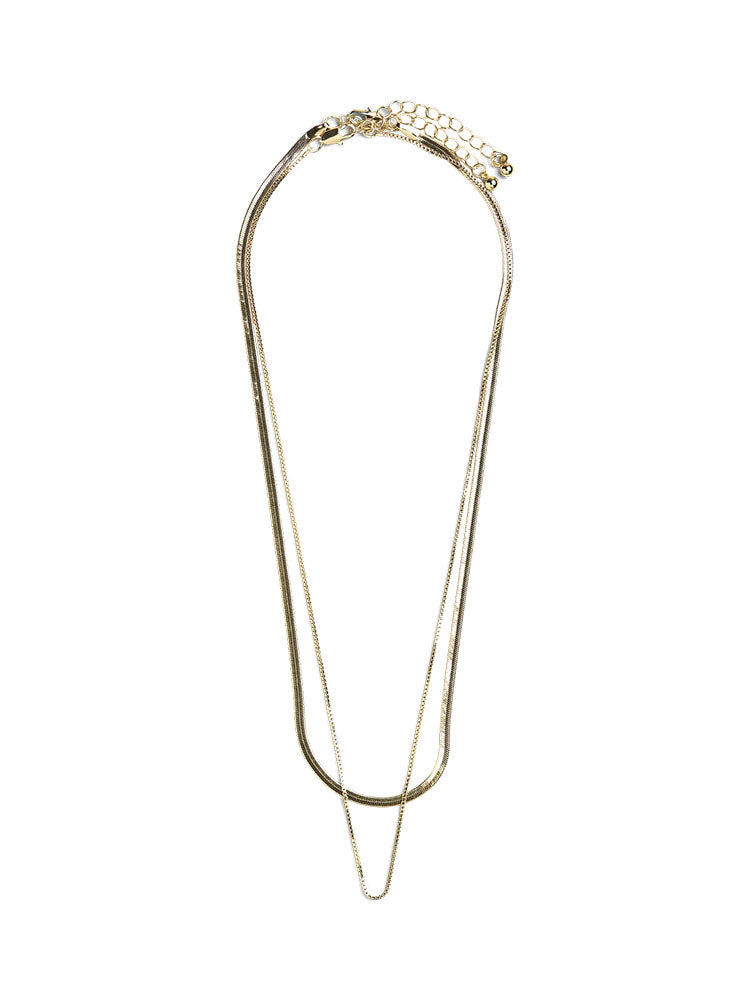 Pcbina 2 Pack Necklace Gold