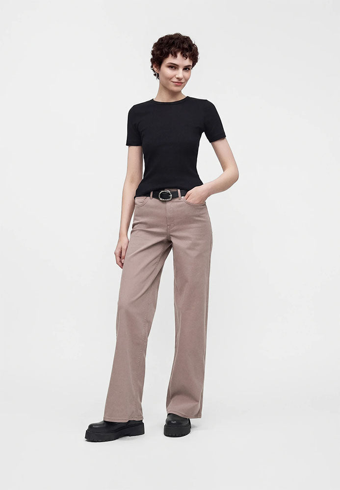 Onlmadison Blush High Waist Wide Leg Jeans-Beige