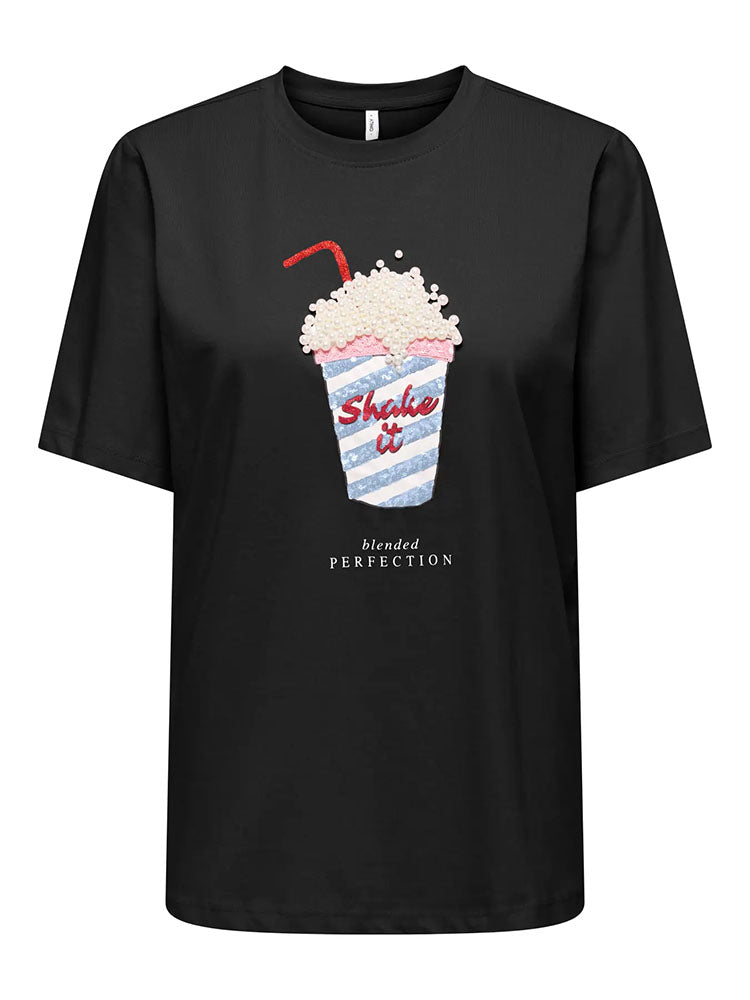 Onlburst Popcorn T-Shirt-Black