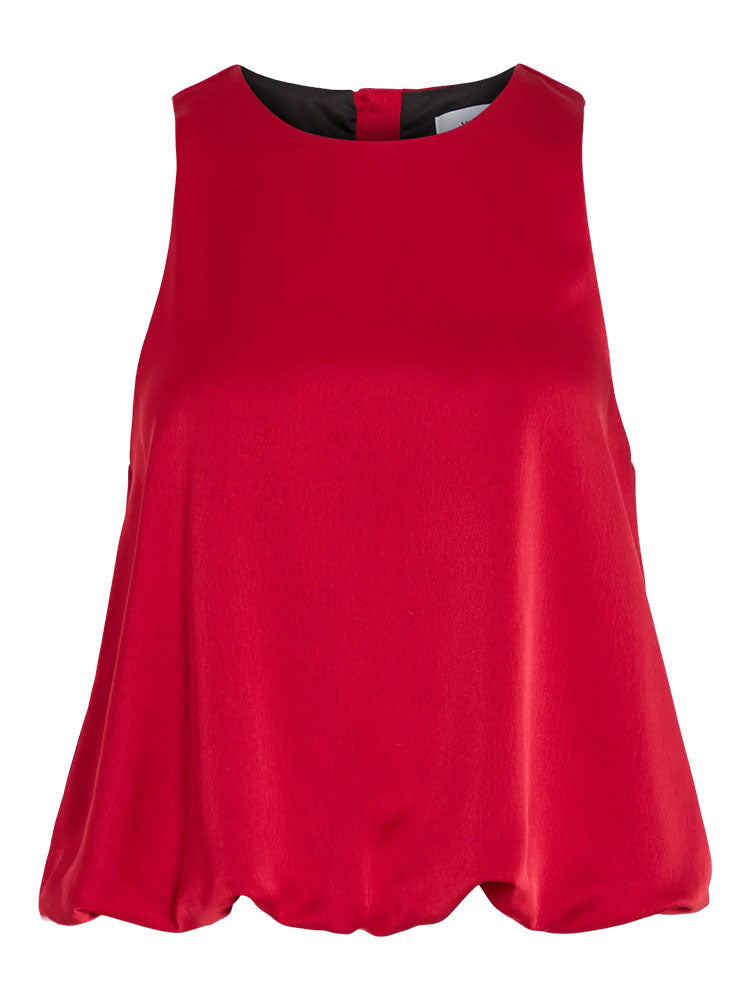 Vilone Short Balloon Top-Jester Red