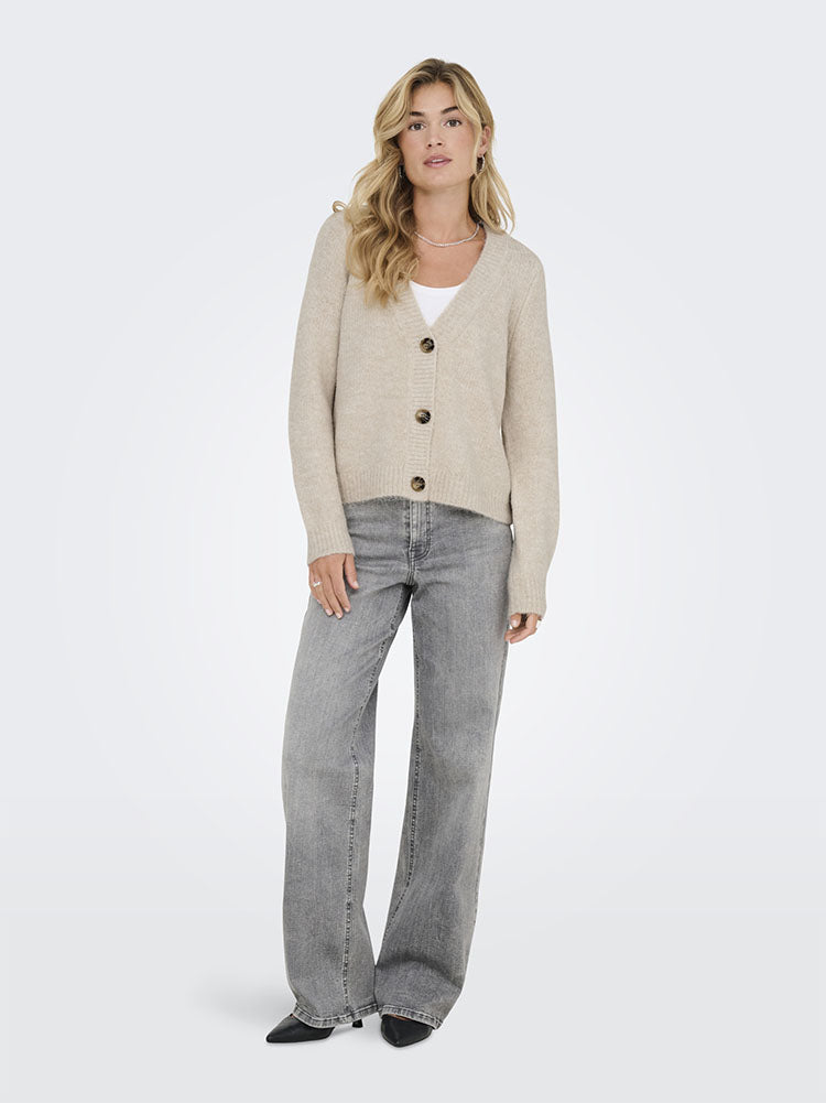Onlzoey Knit Cardigan-Cream