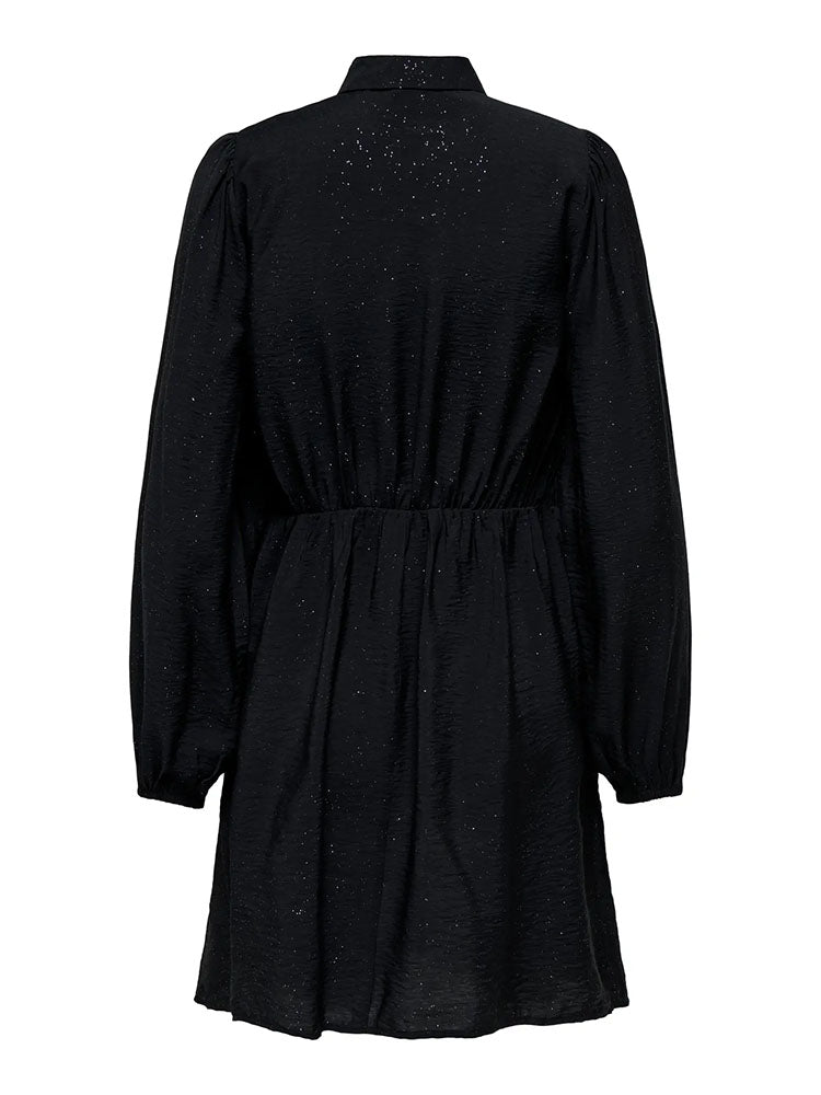 Jdytroya Glitter Black Shirt Dress