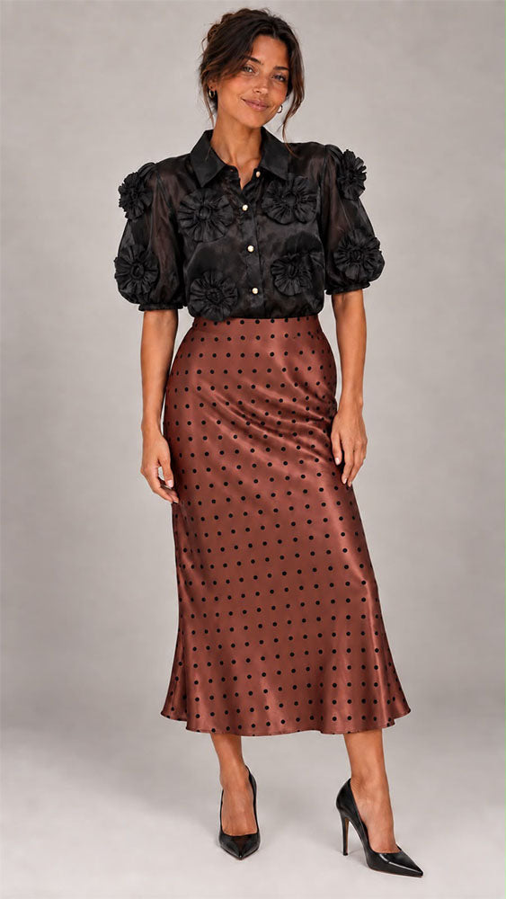 Black Flower Shirt