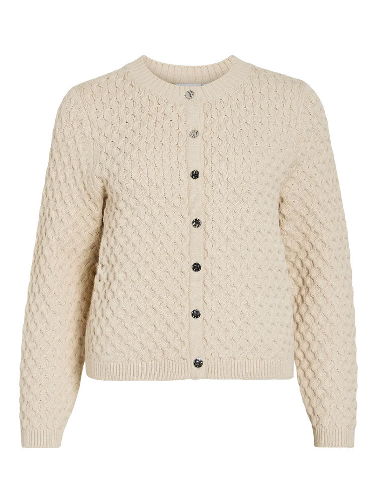 Vikali Knit Cardigan-Cream