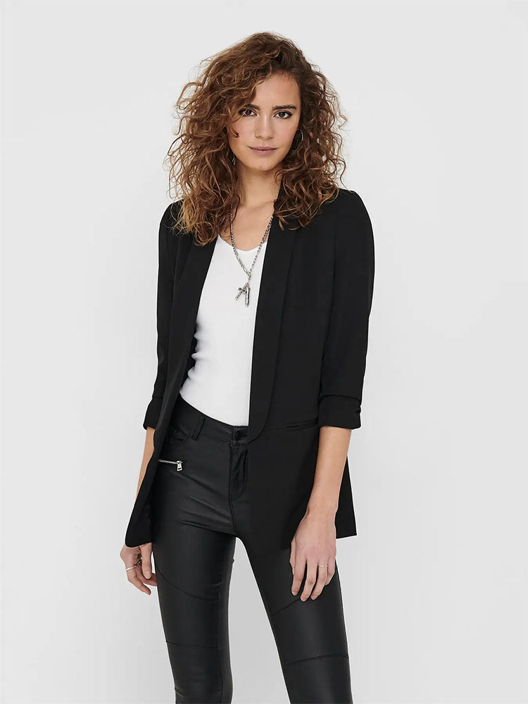 Onlelly 3/4 Sleeve Blazer-Black