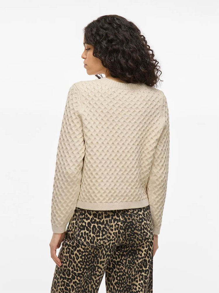 Vikali Knit Cardigan-Cream