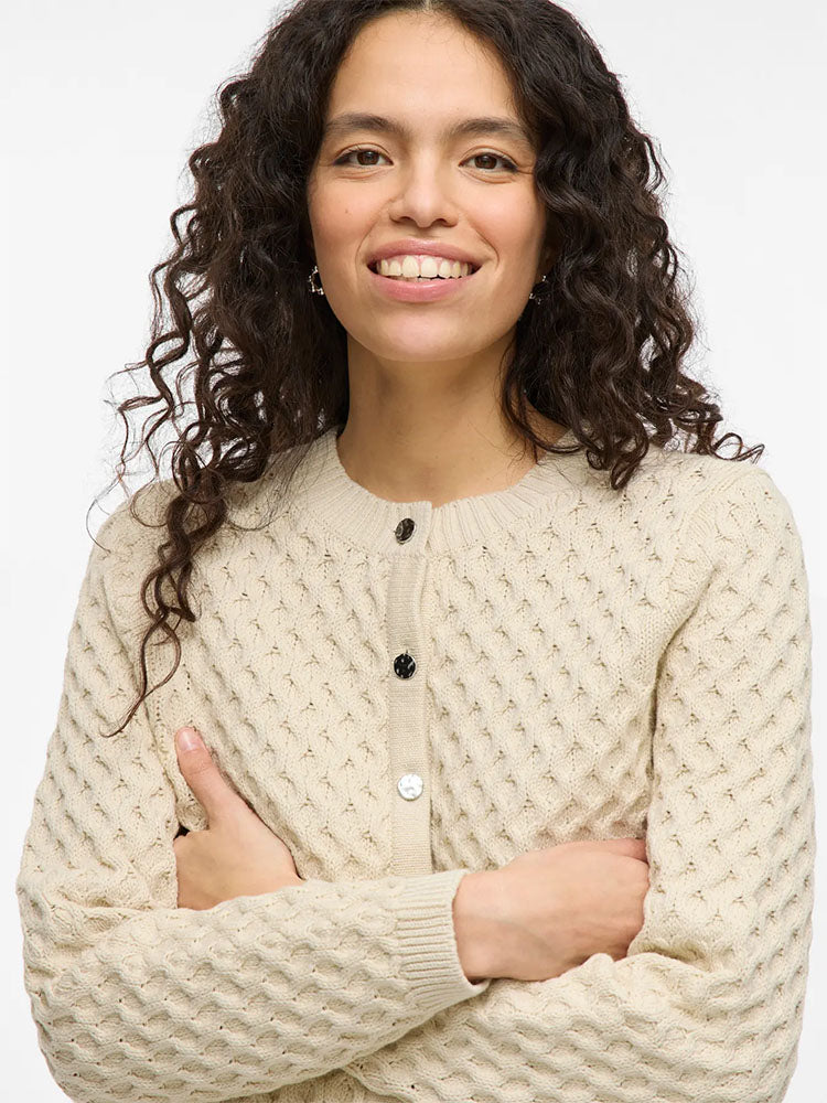 Vikali Knit Cardigan-Cream