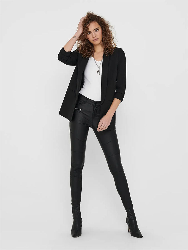 Onlelly 3/4 Sleeve Blazer-Black