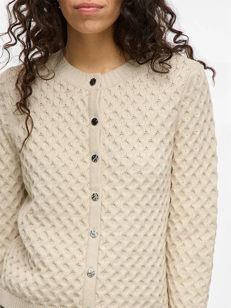 Vikali Knit Cardigan-Cream