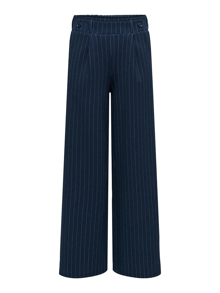 Jdygeggo Liva Wide Trousers-Navy/White Pinstripe