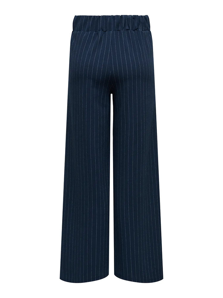 Jdygeggo Liva Wide Trousers-Navy/White Pinstripe
