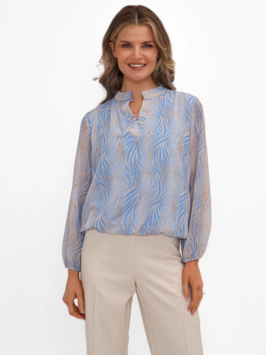 Bella Band Top in Blue
