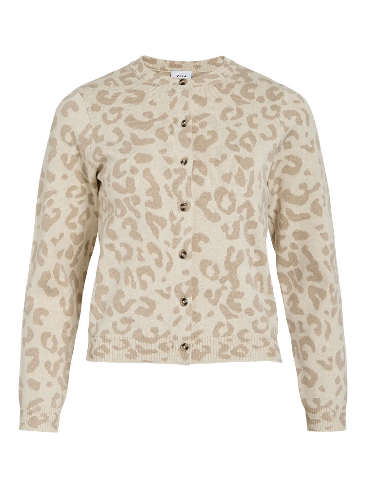 Vimayas Leopard Print Short Cardigan