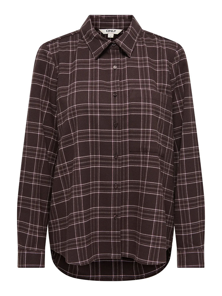 Onlwren Check Shirt-Black Check