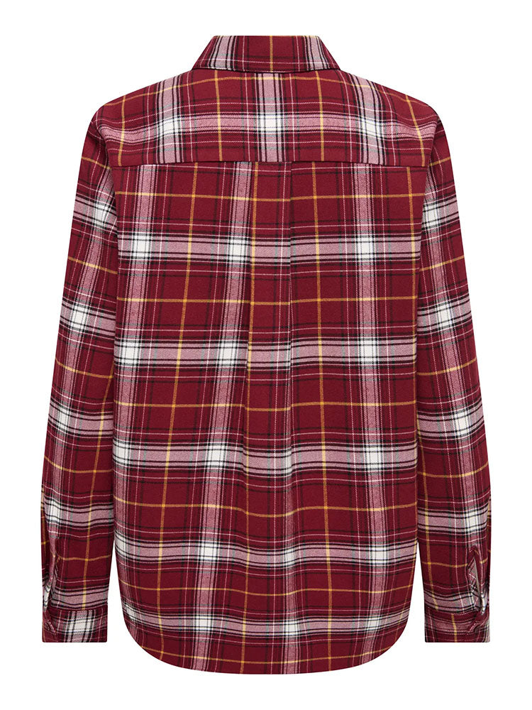 Onlwren Check Shirt- Red Check