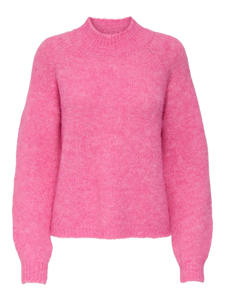 Jdyzoey Raglan Knit Sweater-Pink Cosmos