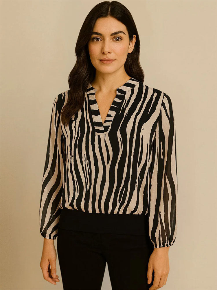 Kate &amp; Pippa Bella Band Top In Beige/Black