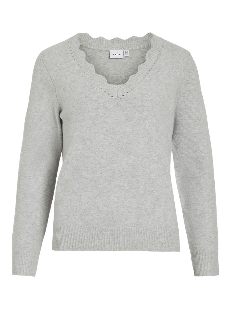 Vinikolina Knit Sweater-Grey