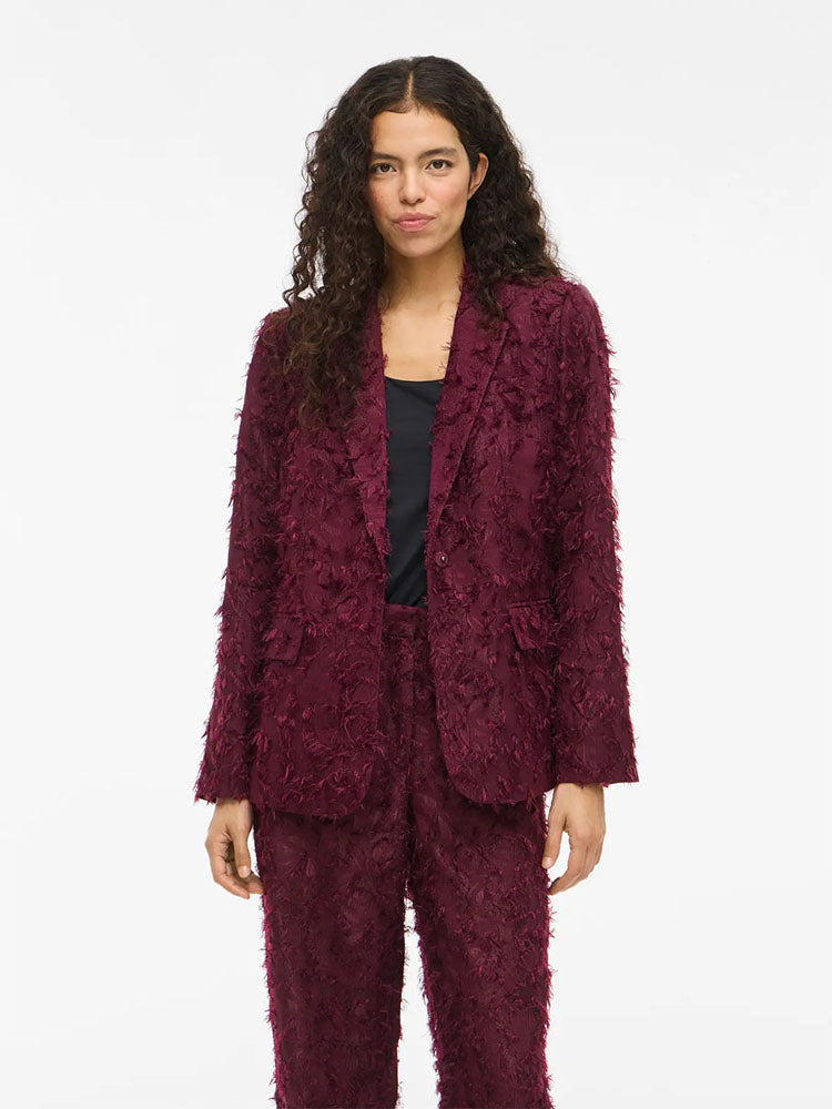Viwagne Blazer-Burgundy