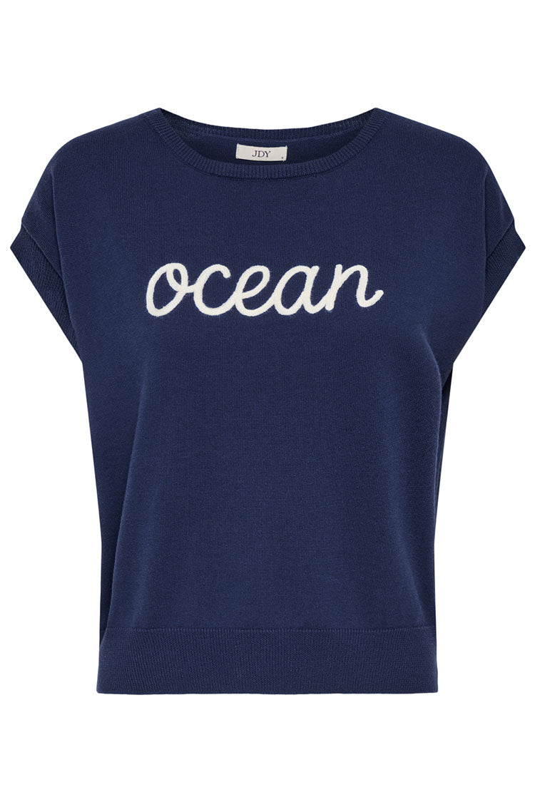 Jdytherese Knit Sweater-Navy