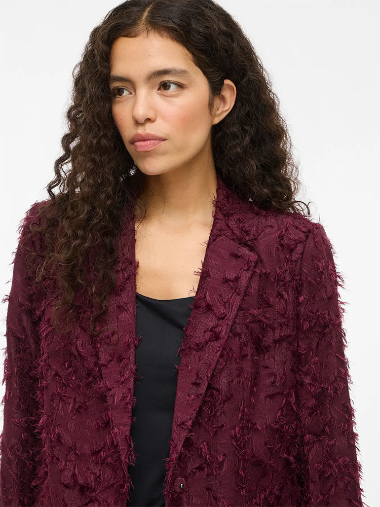 Viwagne Blazer-Burgundy