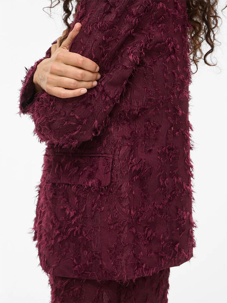 Viwagne Blazer-Burgundy