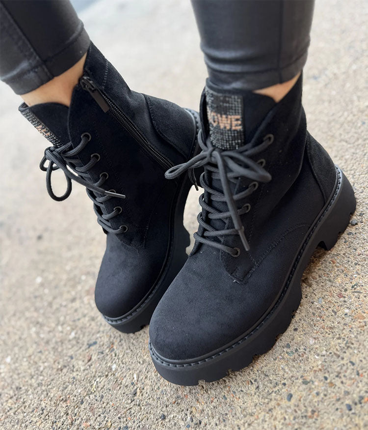 Gonzalez-Black Suede Boots
