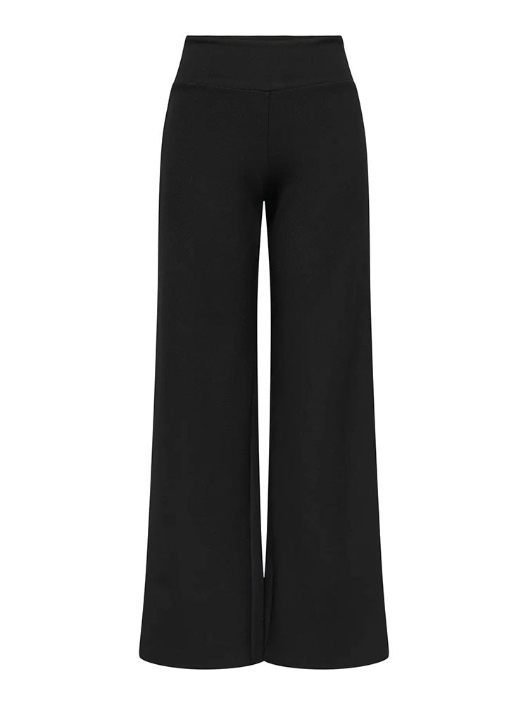 Onlclever High Waist Wide Trousers-Black
