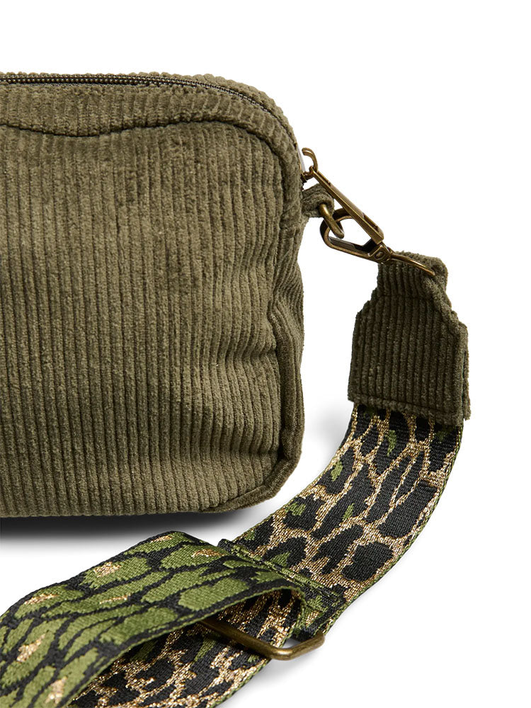 Fgnenny Corduroy Crossover Body Bag-Olive
