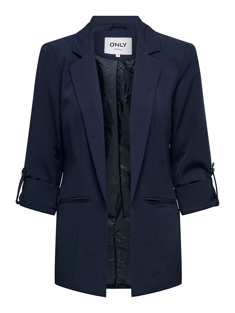 Onlkayle-Orleen 3/4 Sleeve Blazer-Navy