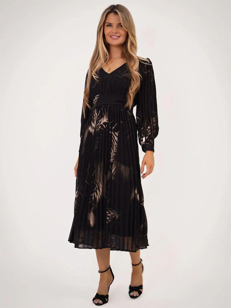 Kate &amp; Pippa Hannah Dress In Black Print